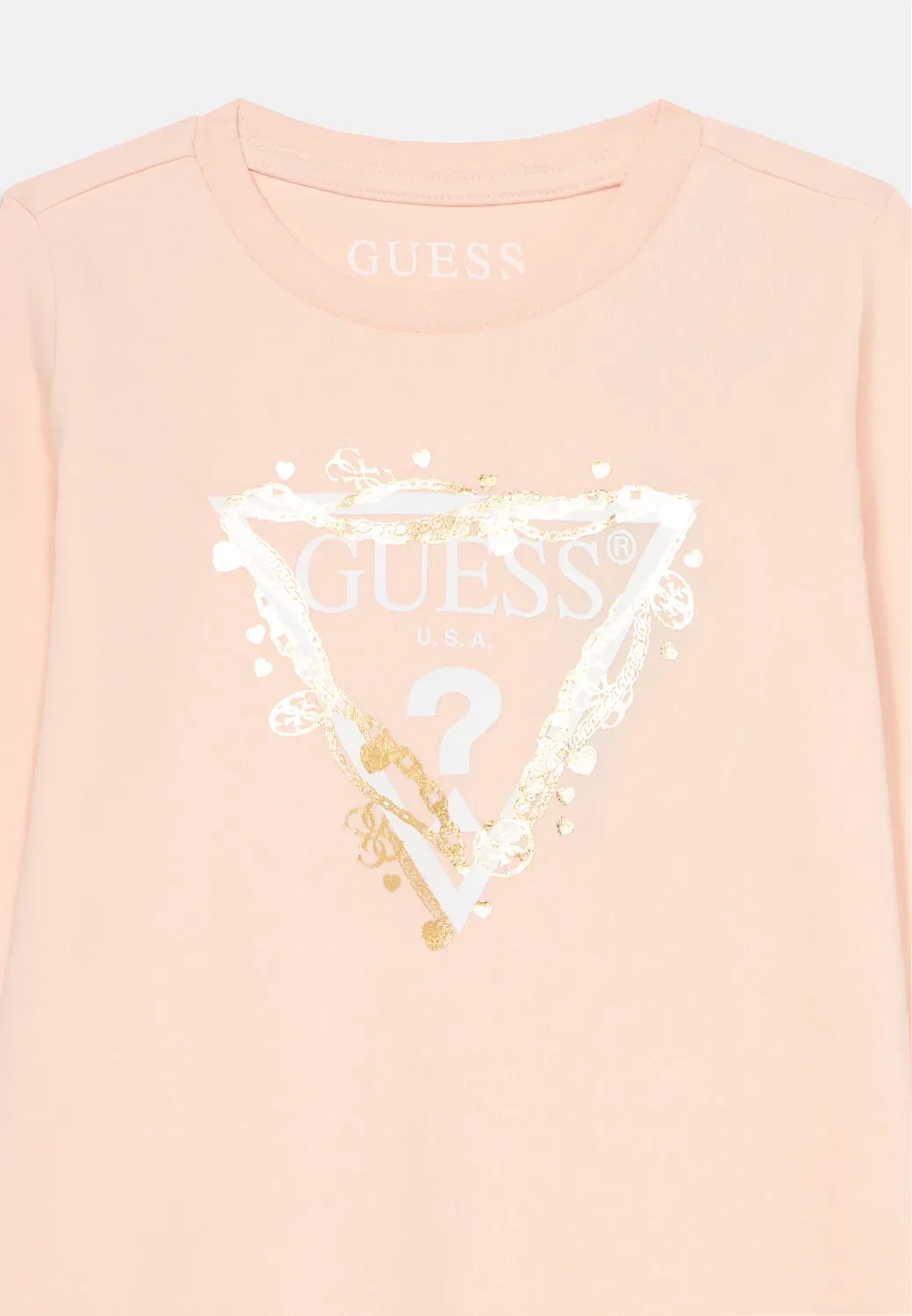 Платье из трикотажа с рукавами - трикотажное платье Guess, Blush Breeze — фото 4