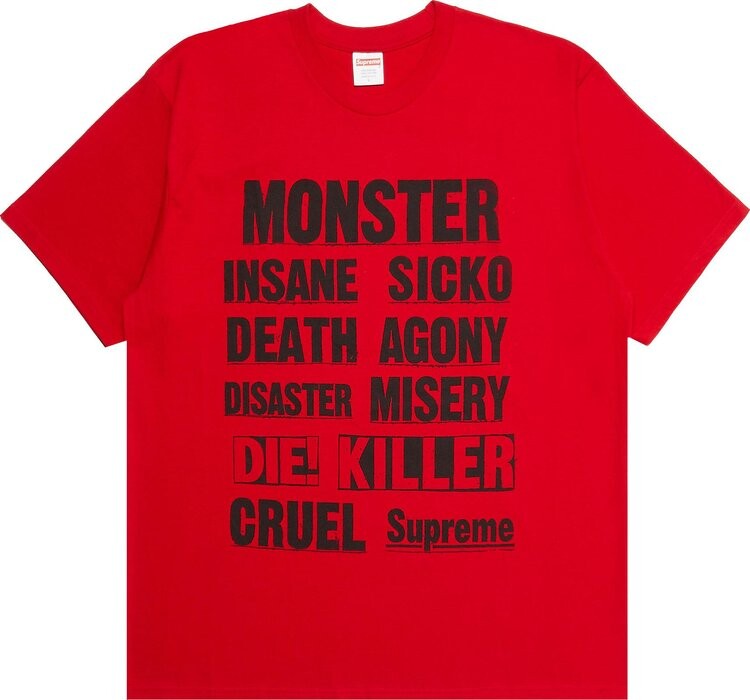 

Футболка Supreme Monster Tee 'Red', красный