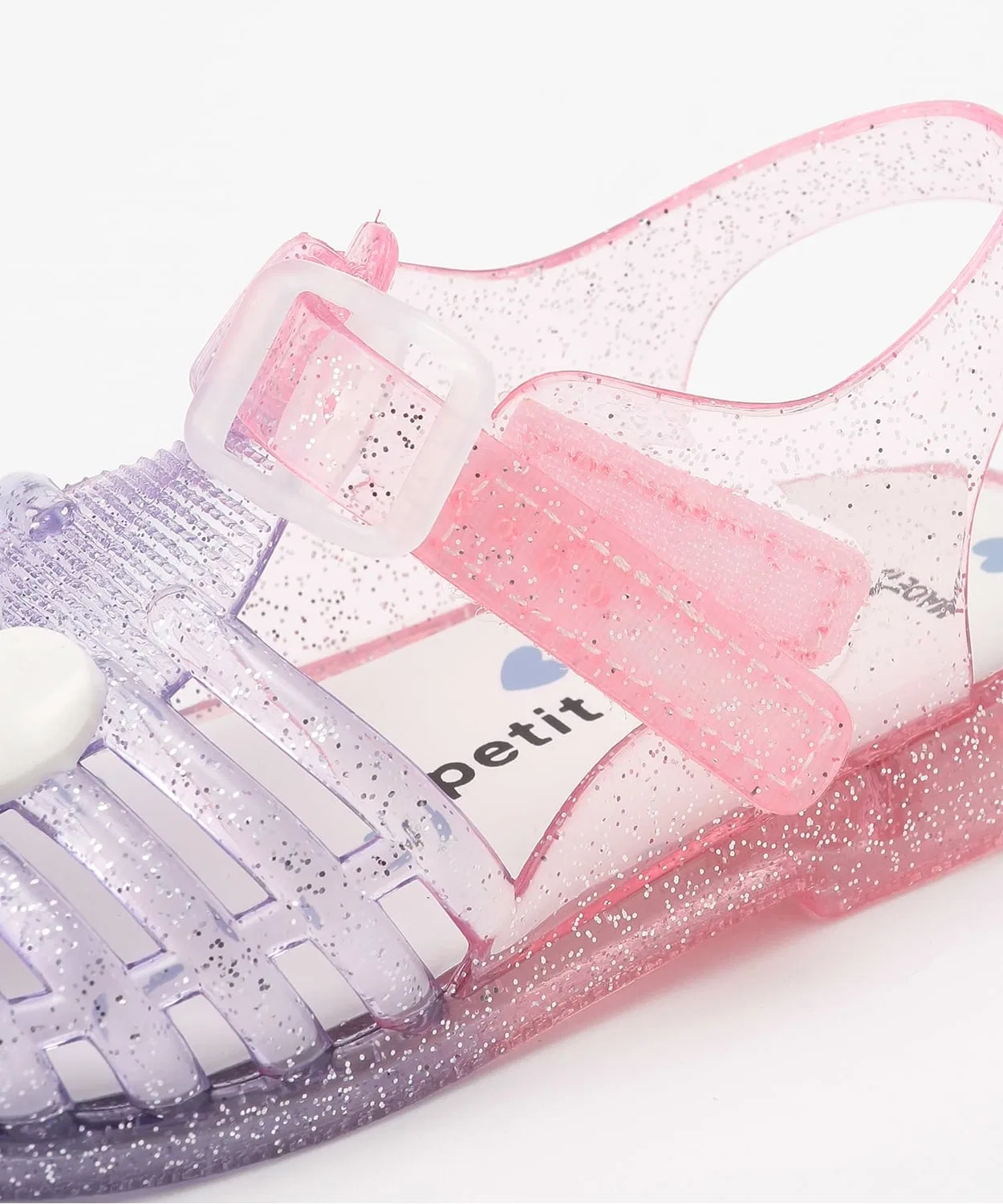 Детские сандалии с блестками, модель Lame Jelly, petit main, Pink — фото 4