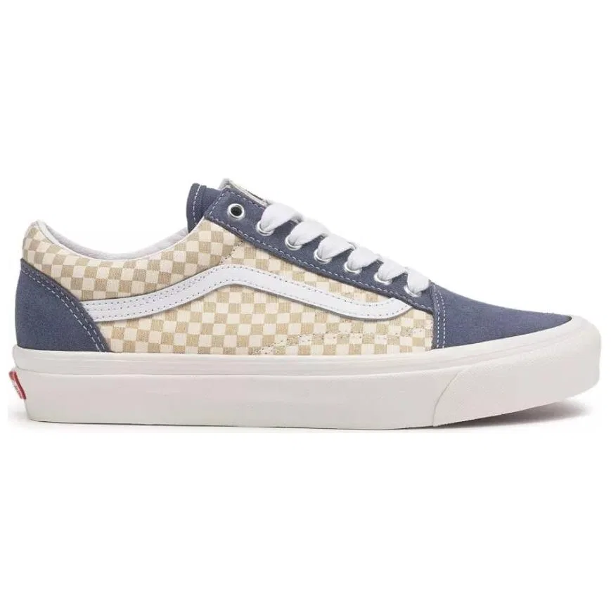 Детские кеды для мальчиков и девочек с низким верхом Vans Old Skool 36, Blue Brown — фото 3