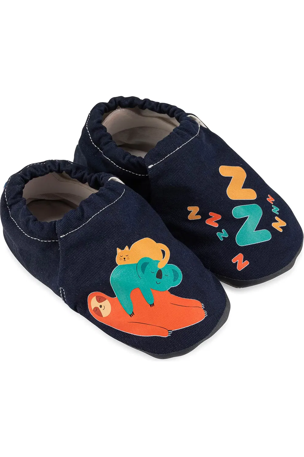 Детские тапочки slip-on на плоской подошве Slumber Hyper Barefoot Hopfrög Kids, темно синий