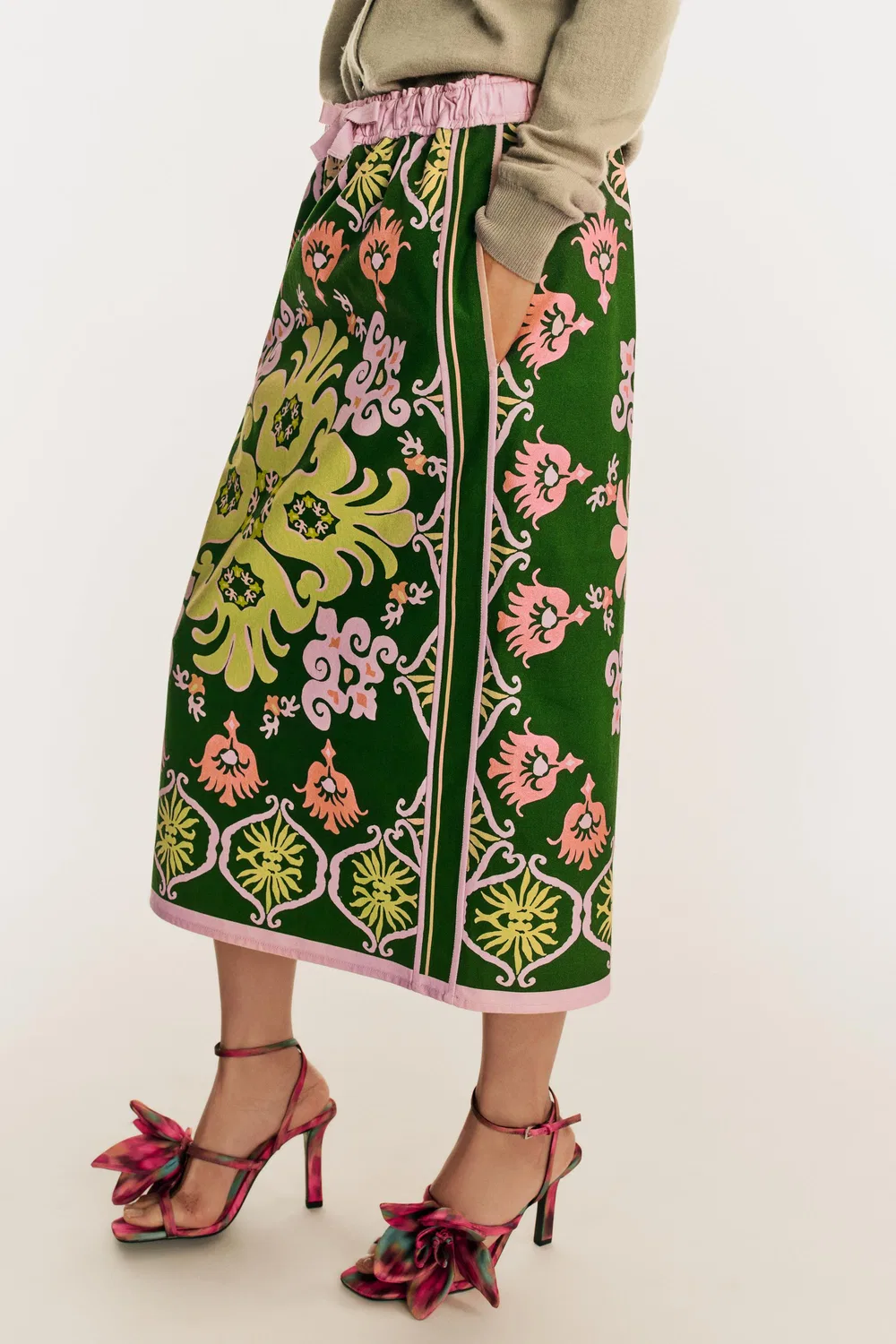 Юбка миди с принтом, ограниченная серия. ZARA, Printed — фото 2
