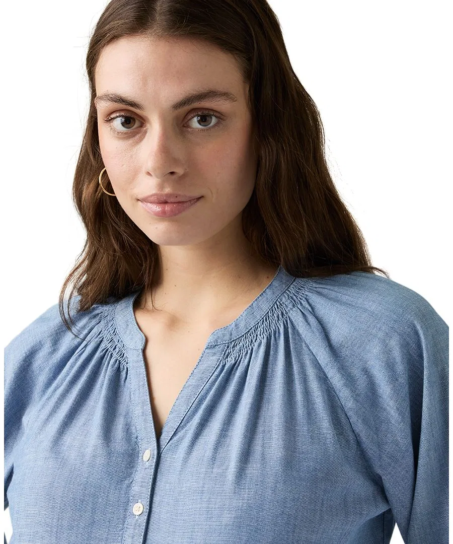 Блуза с разрезом у горловины Reverie Split Neck Levi's, Why Hello — фото 3