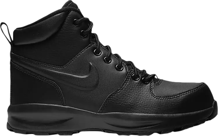 

Ботинки Nike Manoa Leather GS 'Triple Black', черный