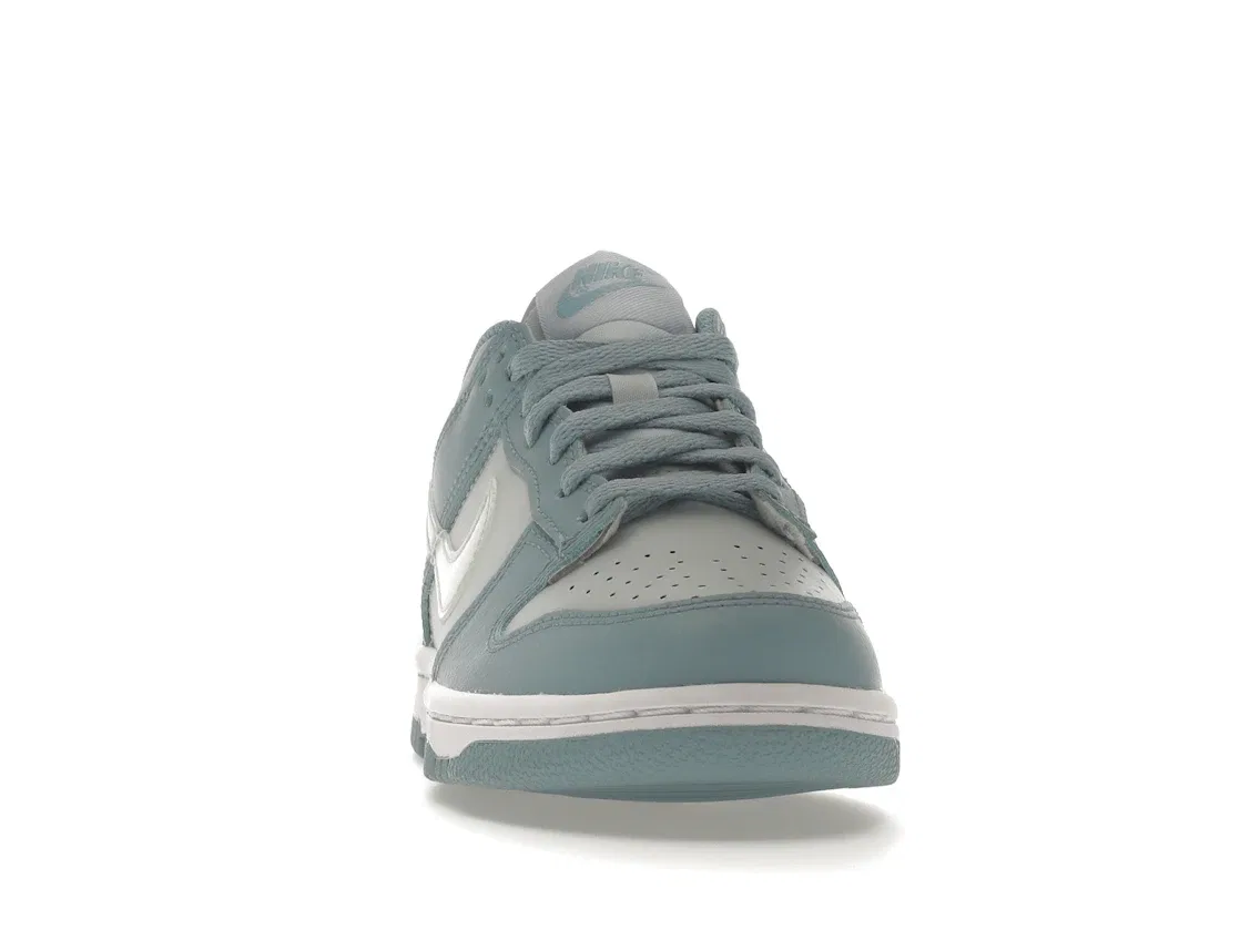 Детские кроссовки с принтом Nike Dunk Low Nike, Aura/Worn Blue/White/Clear — фото 2