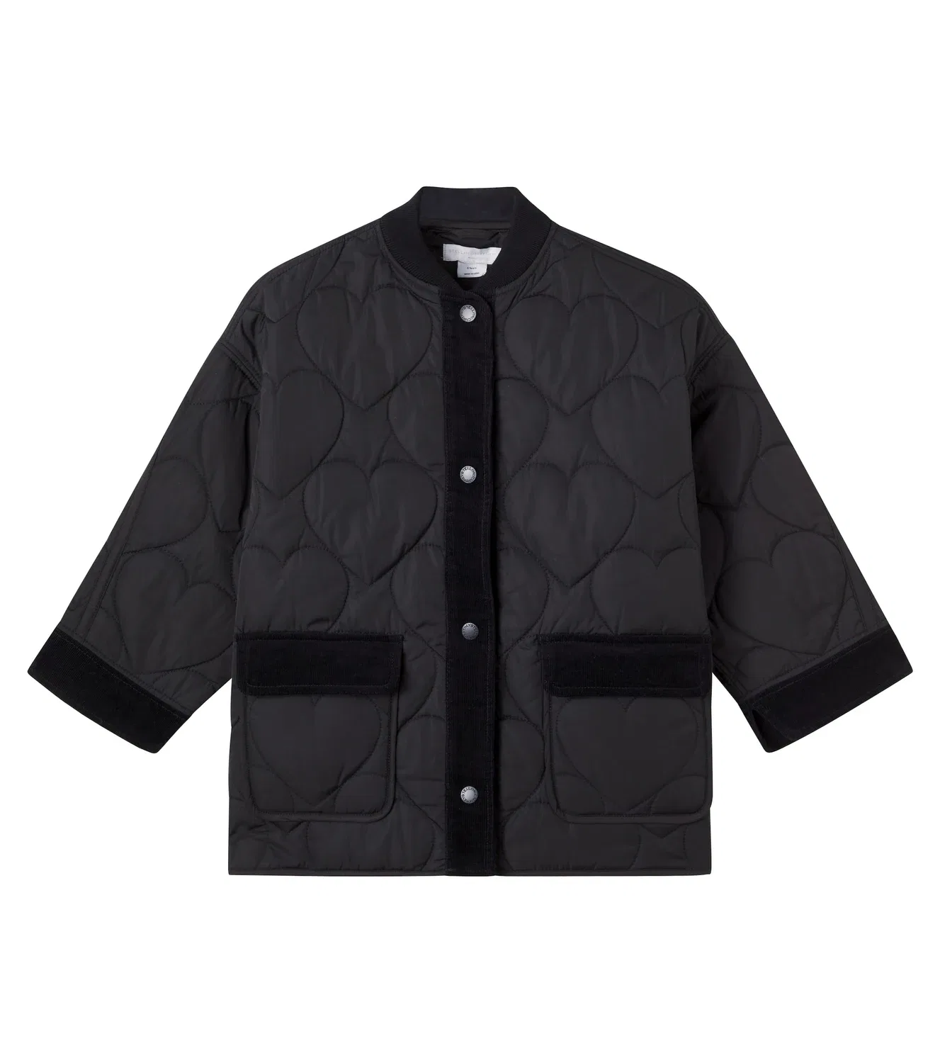 Легкая куртка стеганая Stella Mccartney Kids, черный