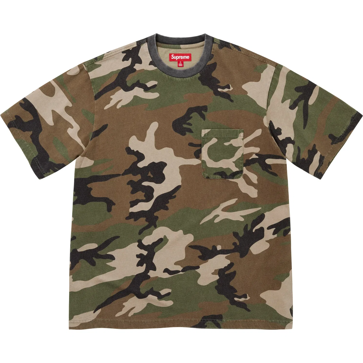 Детская футболка с принтом Supreme, Camouflage Green/Green Camouflage