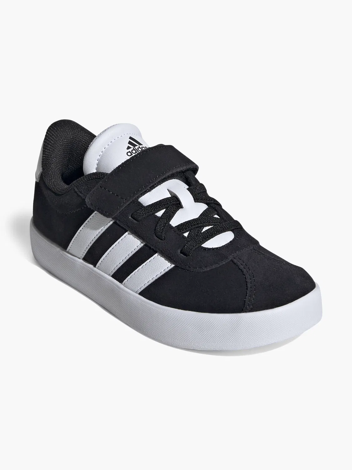 Детские полуботинки на липучках Adidas, черный — фото 2