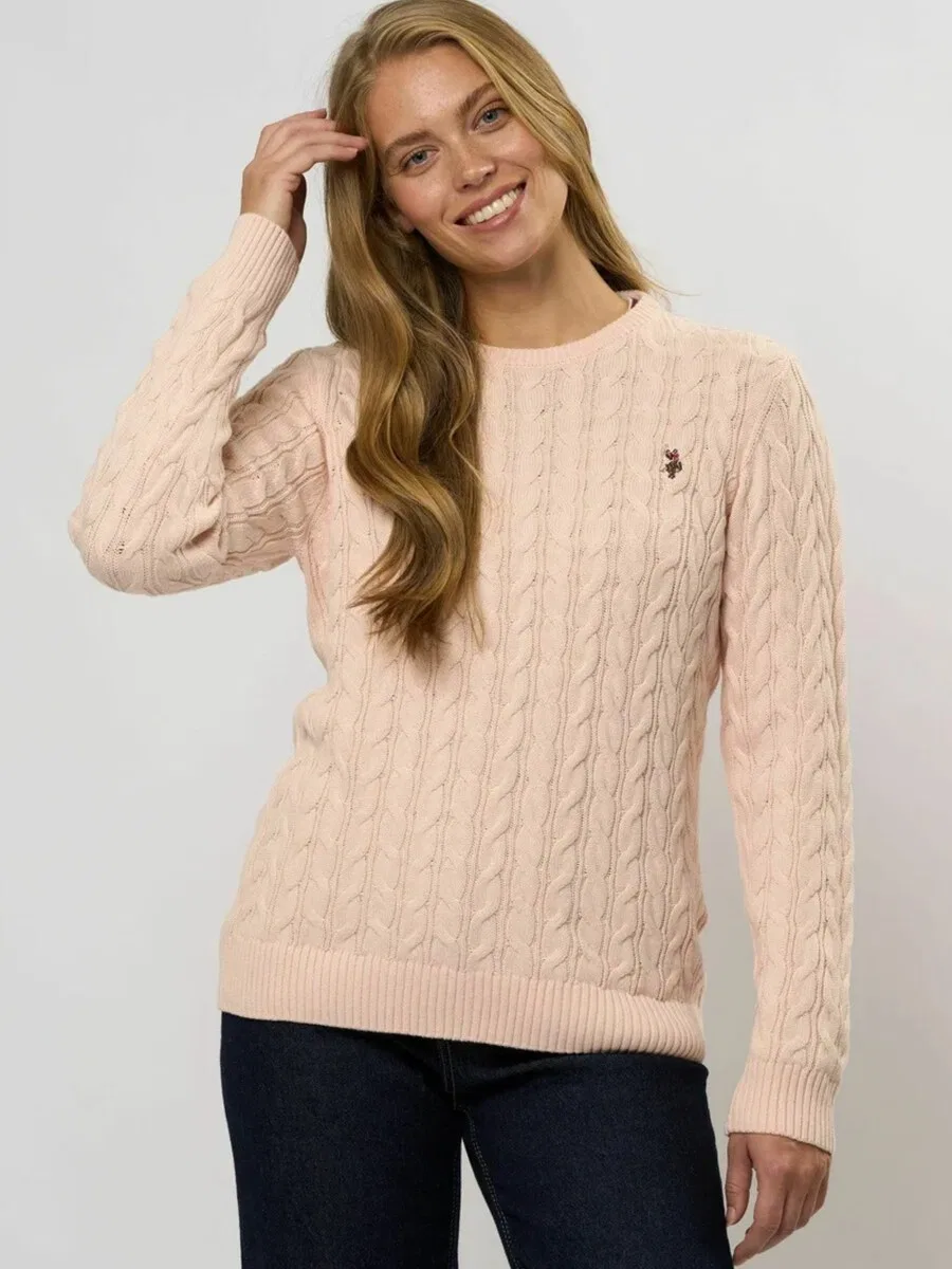 Свитер 'UWMadeline' розового цвета U.S. Polo Assn. — фото 3