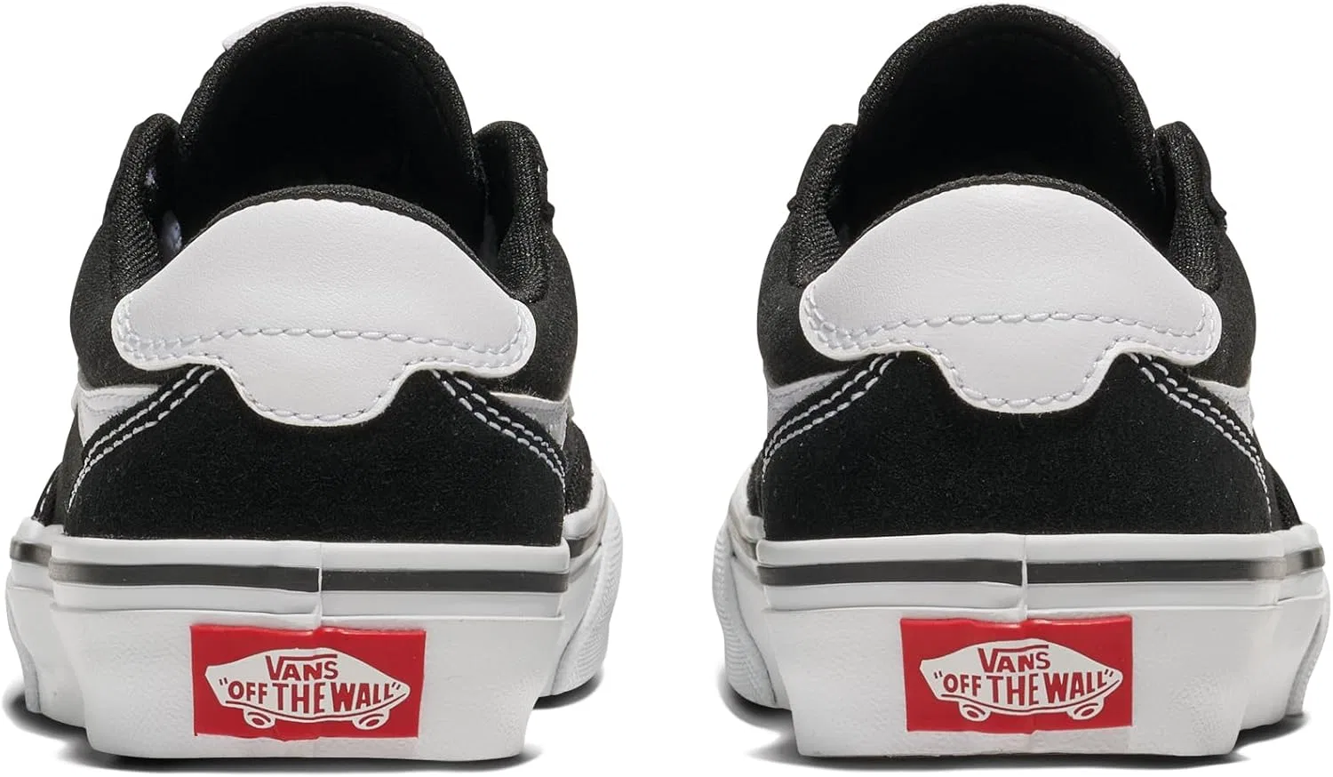 Детские кеды для девочек с длинным рукавом Brooklyn Vans, Suede/Canvas Black/White — фото 3