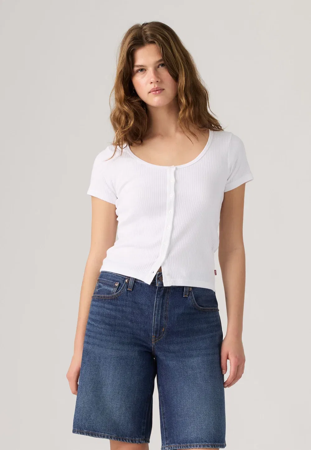 Остин - базовая футболка Levi'S, Bright White — фото 2