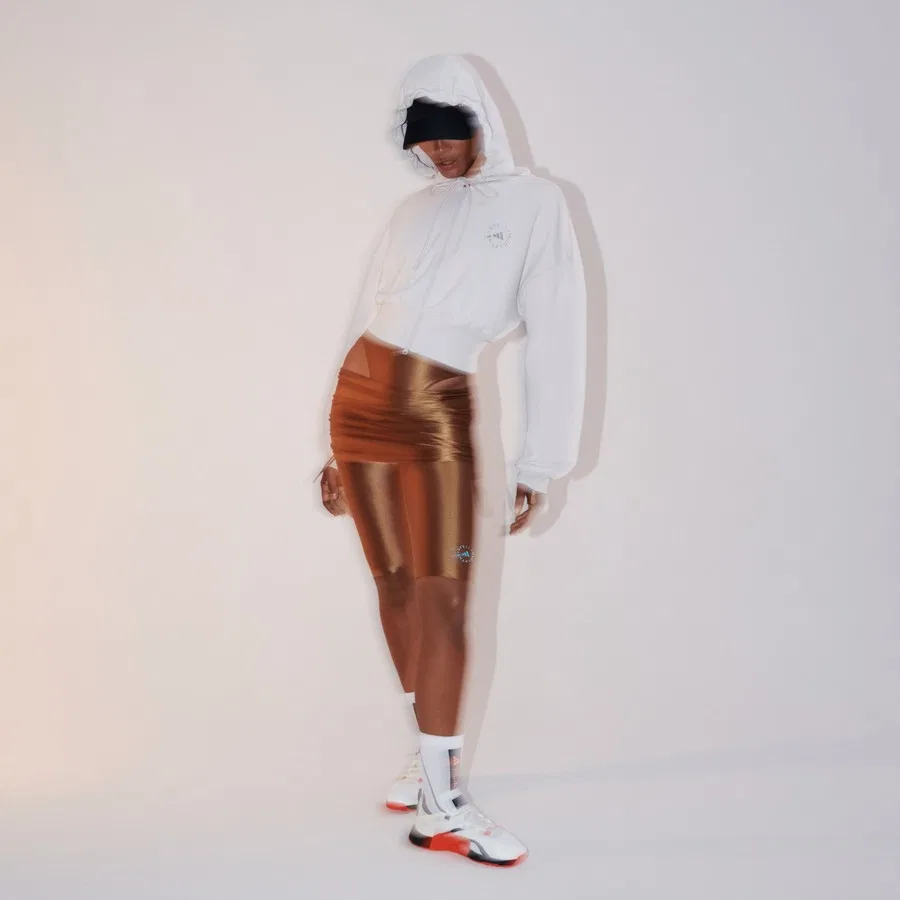 Шорты с закатным верхом Adidas By Stella Mccartney Roll-Top Shorts adidas, Коричневый