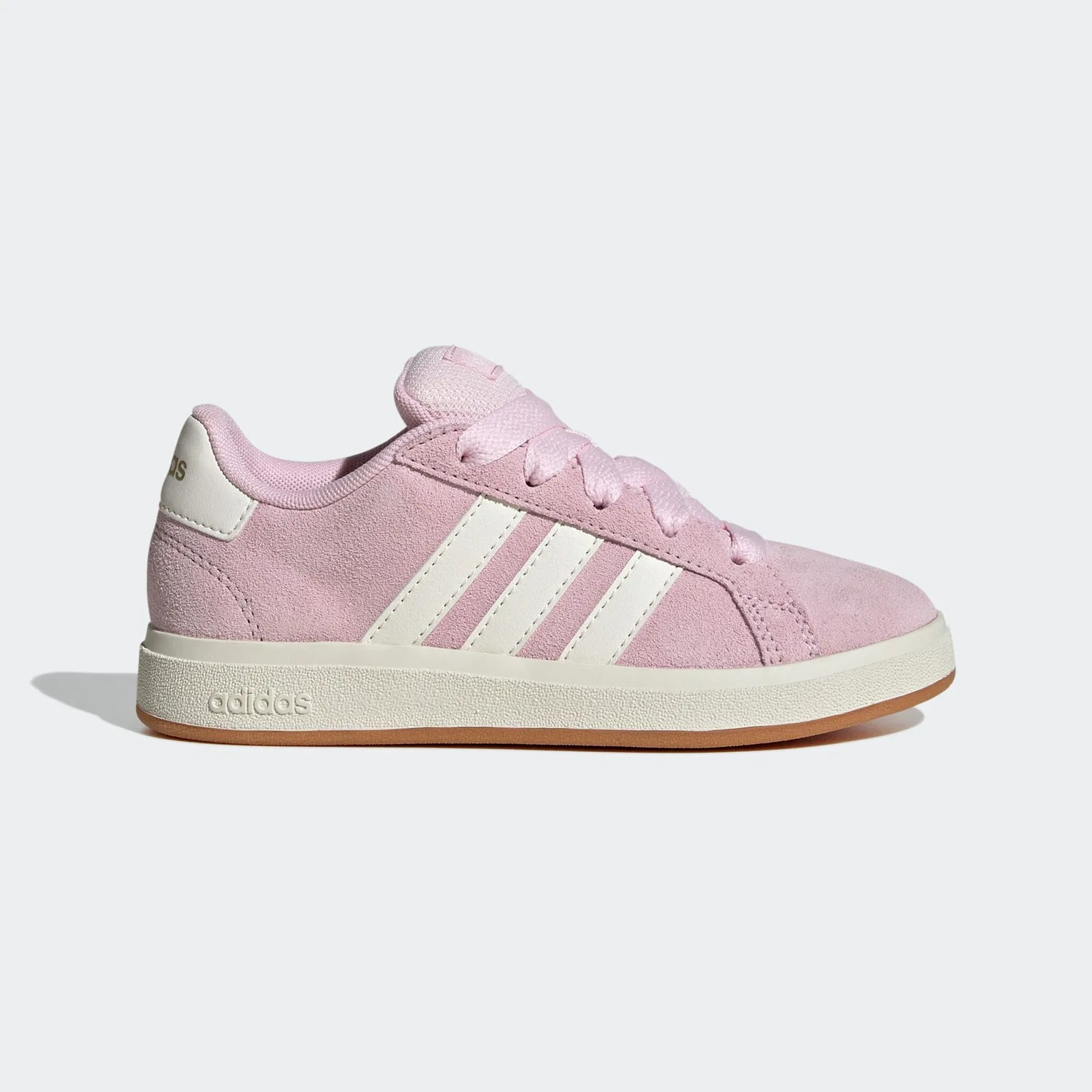 Детские кеды с дизайном в стиле Campus 00 Adidas Sportswear, Clear Pink/Off White — фото 2