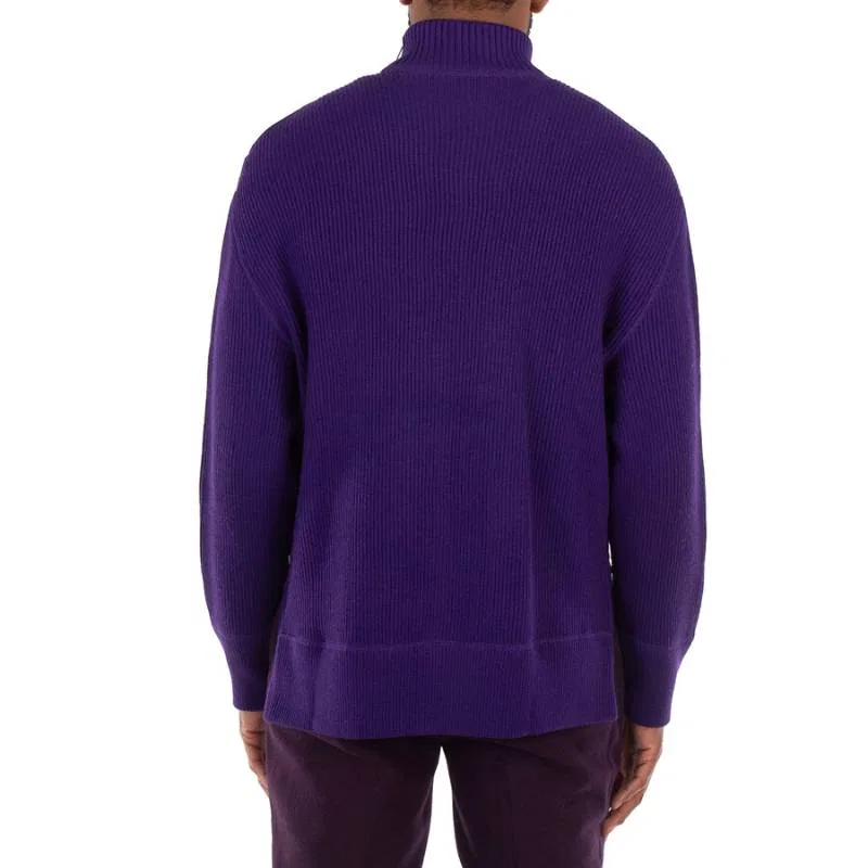 Мужской свитер с горлом Emporio Armani, Purple — фото 3