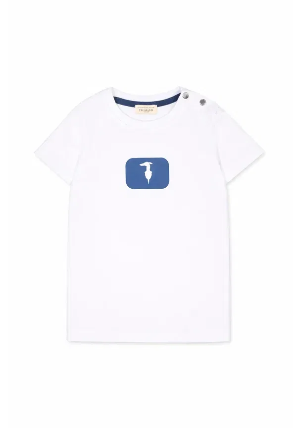 Футболка с принтом Print T-shirt Tru Trussardi Junior, белый