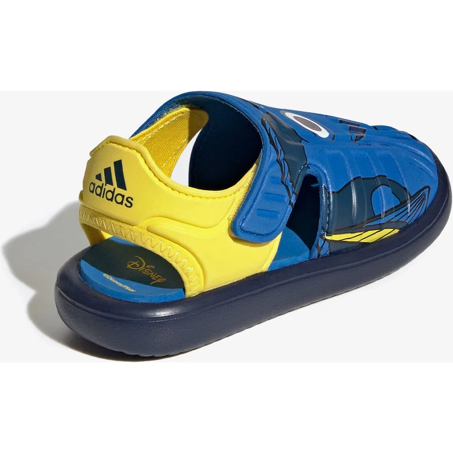 Детские сандалии с закрытым носком, с принтом Дори, adidas, Синий — фото 3