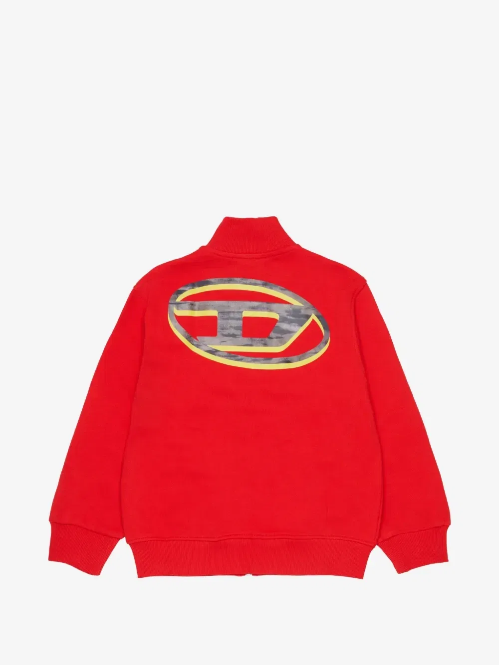 Толстовка на молнии с принтом Oval D Diesel Kids, красный — фото 2