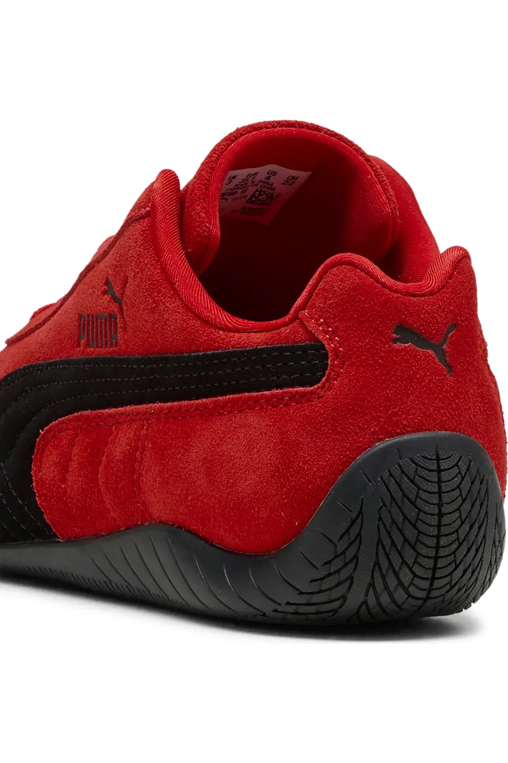 Детские кеды на шнуровке с низким профилем Speedcat OG PUMA, For All Time Red/Puma Black — фото 4