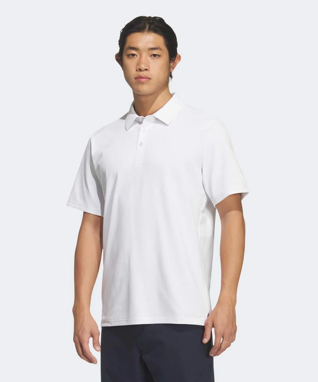 Мужская поло из пике с коротким рукавом Adidas, White