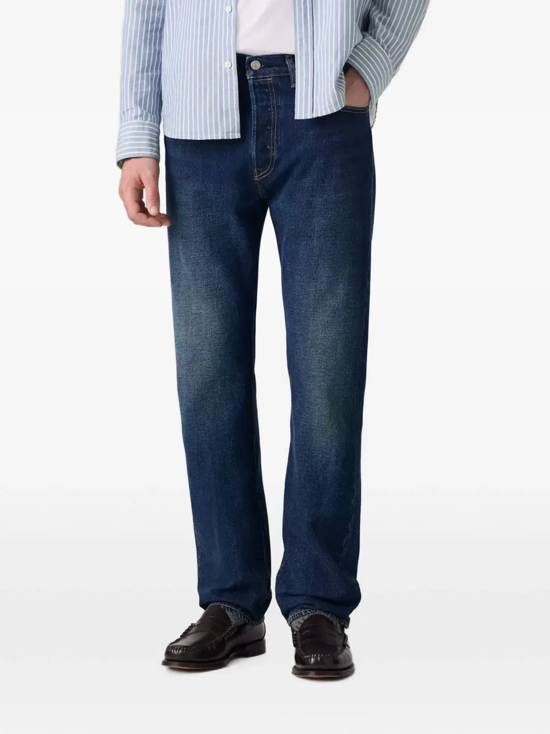 Джинсы 501 прямого кроя синие Levi's, синий