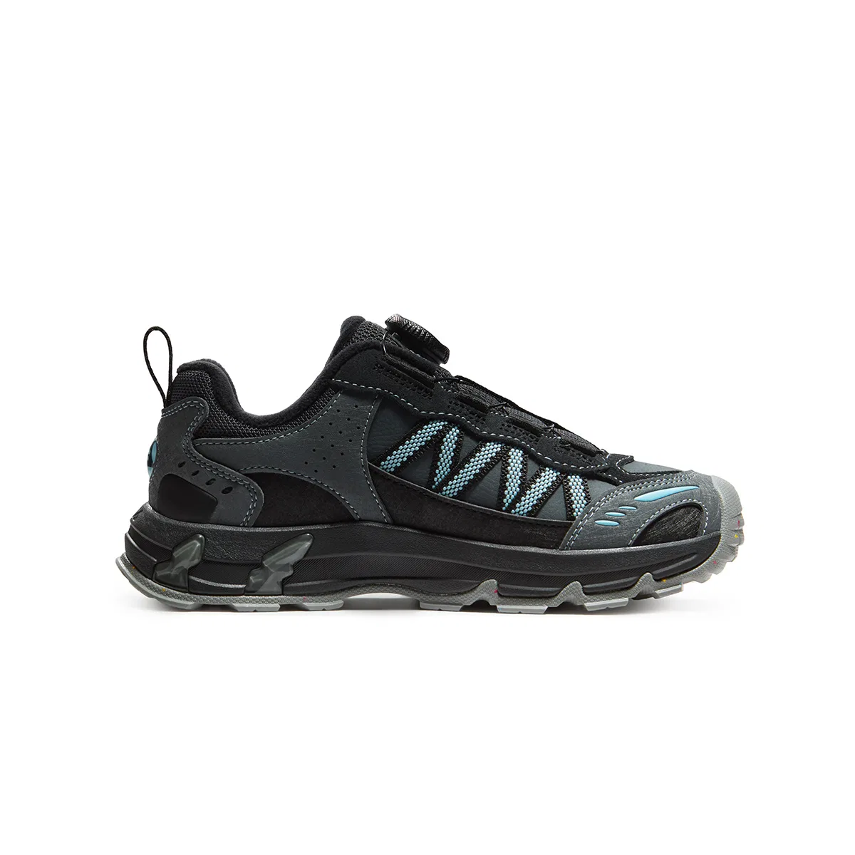 Детские кроссовки с высоким берцем Shadow Black Gray/Black FILA KIDS, Shadow Black Gray/Black — фото 3