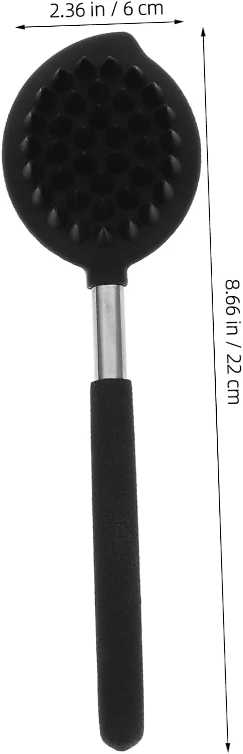 Щетка для тела из силикона с длинной ручкой, Healvian, 5 шт., 22x6x3 см — фото 4