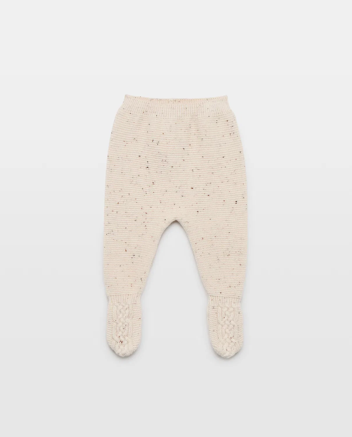 Детские леггинсы, Polaina Tricot Aranes Pie, Coconut El Corte Inglés, Rice paper