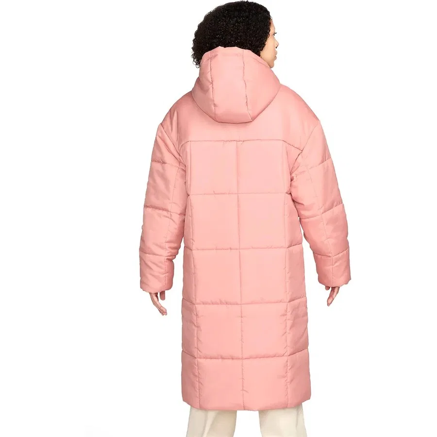 Женская куртка-парка с капюшоном, утепленная, Nike Sportswear Classic Puffer Therma-Fit, Черный — фото 2