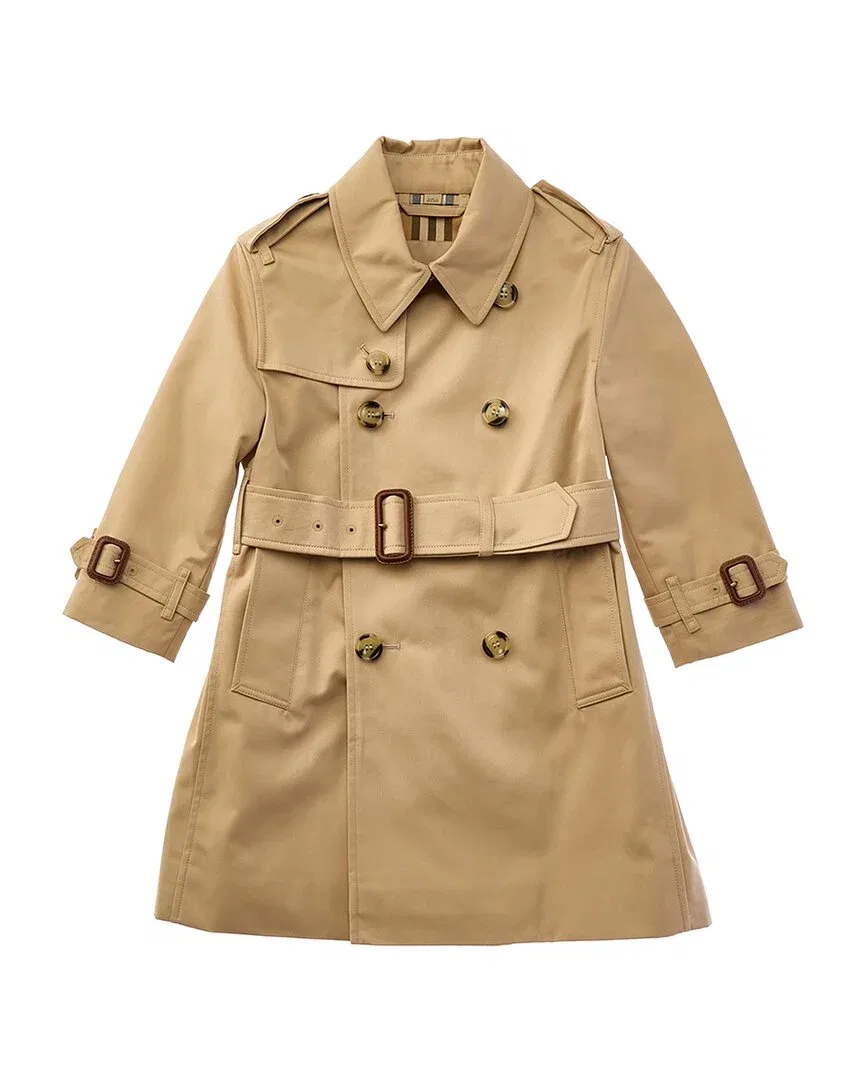 Детский тренч Burberry Trench Coat, коричневый