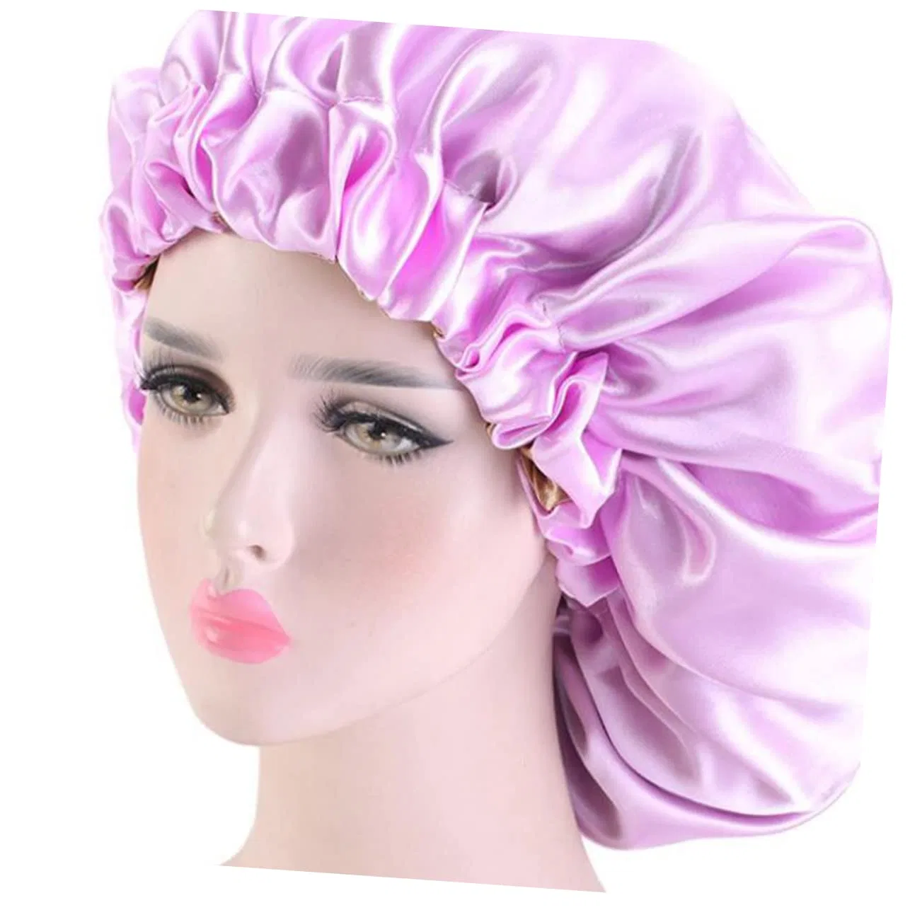Шапочка для душа Satin, FRCOLOR, 2 шт, 38x38 см, Light Purple — фото 4