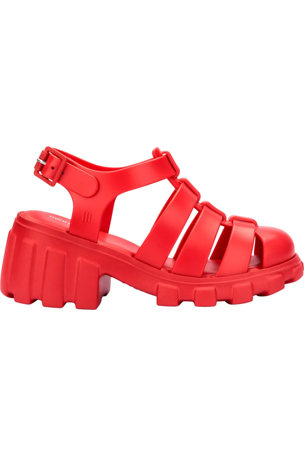 Детские сандалии платформа с рифленой подошвой Megan Mini Melissa, красный — фото 2