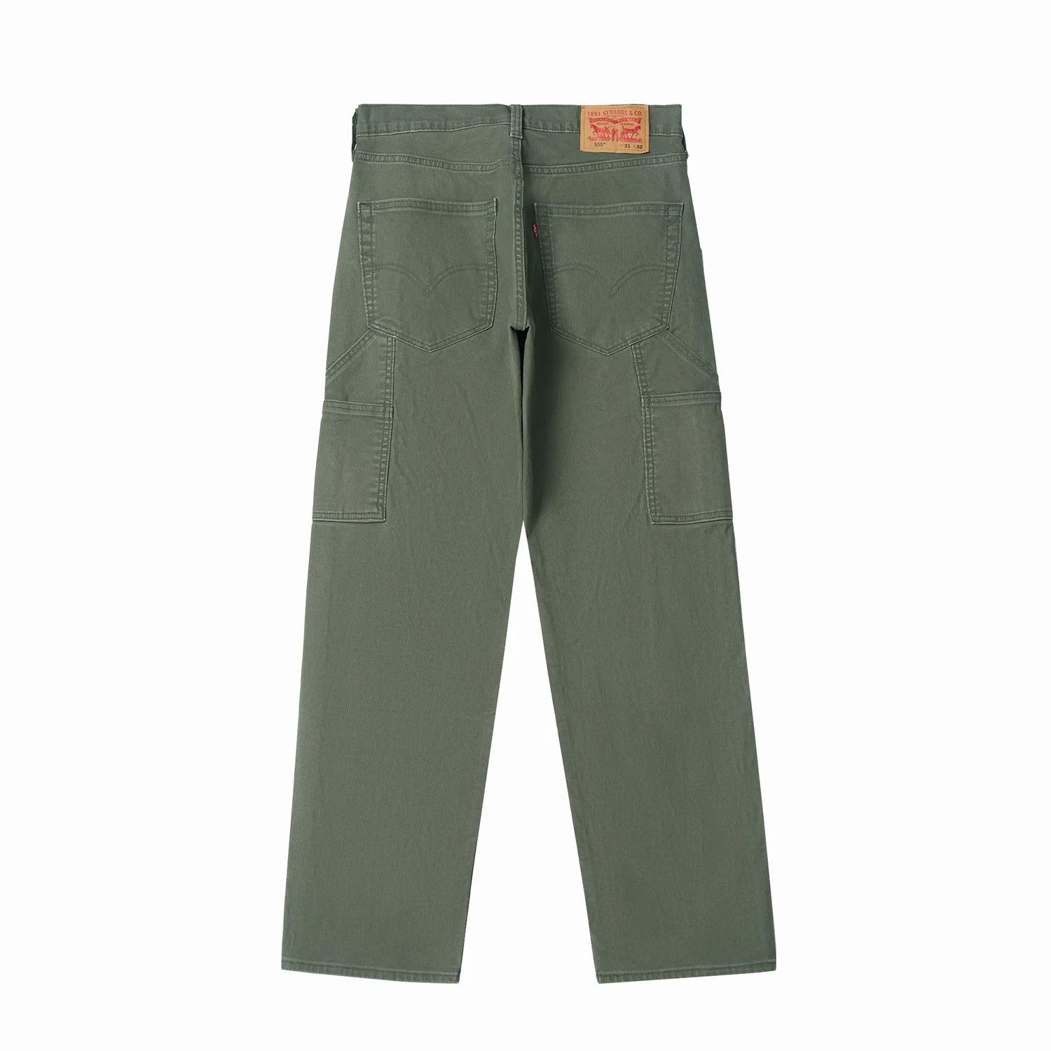 Мужские джинсы классического прямого кроя Levis, Army Green — фото 3