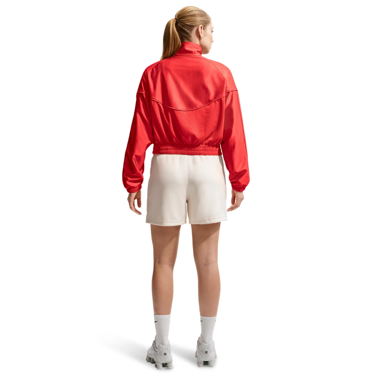 Женская куртка Heritage Festival Windrunner Nike, цвет Lt Crimson/Lt Crimson — фото 4