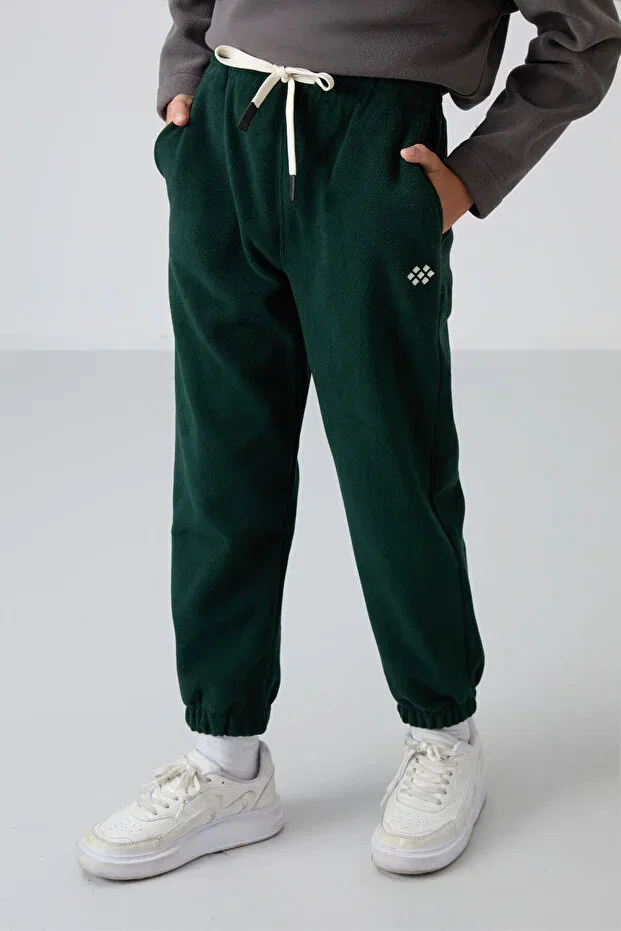 Детские спортивные штаны для мальчиков с вышивкой Tommy Life, Pine Green — фото 3