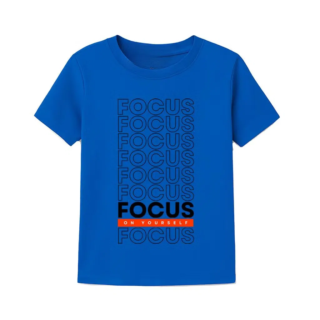 Футболка с принтом Focus on Yourself Yoo Street, синий