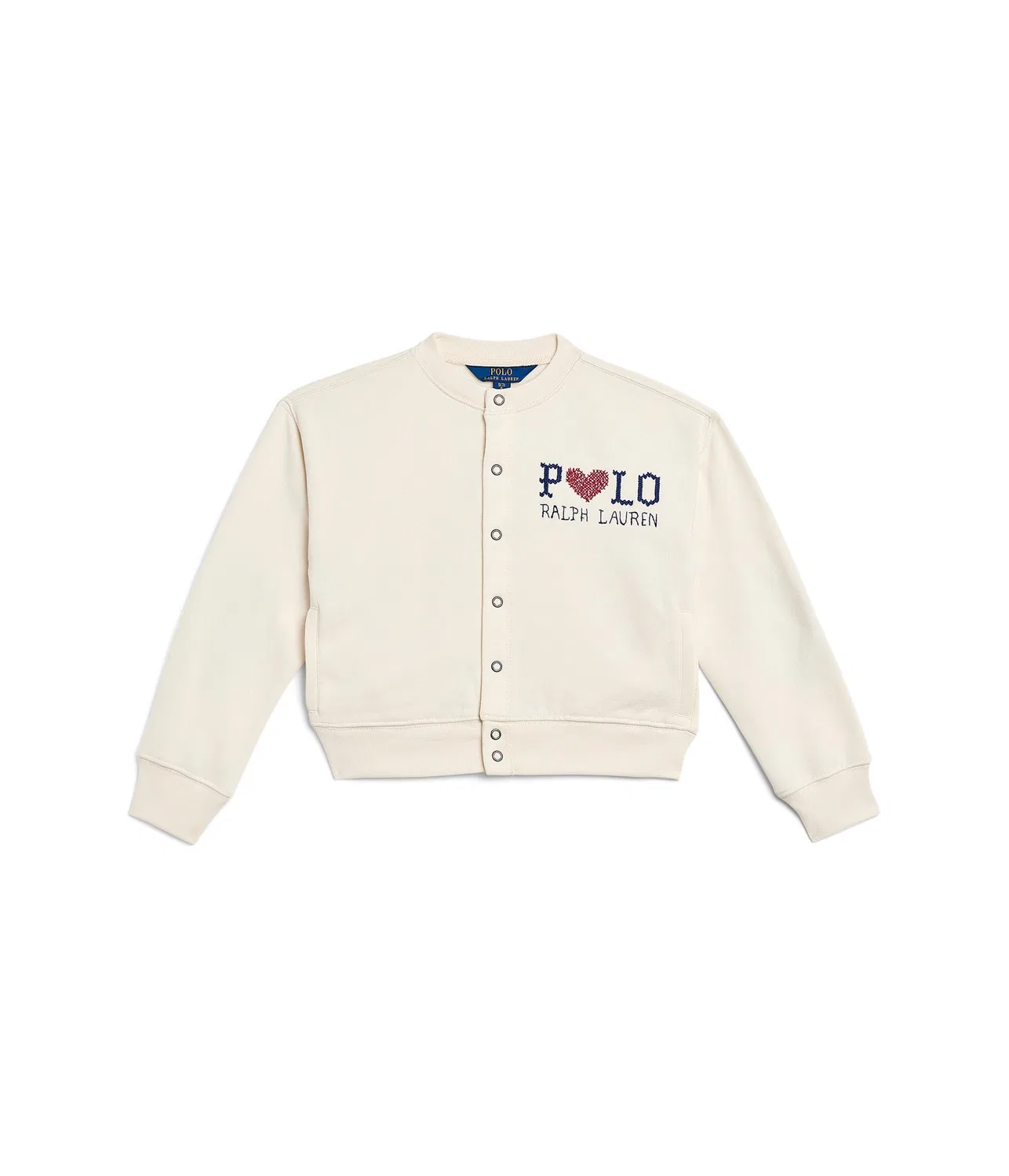 Флисовый кардиган с логотипом (для детей постарше) Polo Ralph Lauren Kids, Estate Cream