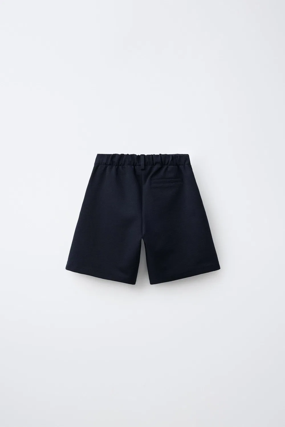 Длинные плиссированные бермудские шорты ZARA, Navy blue — фото 2