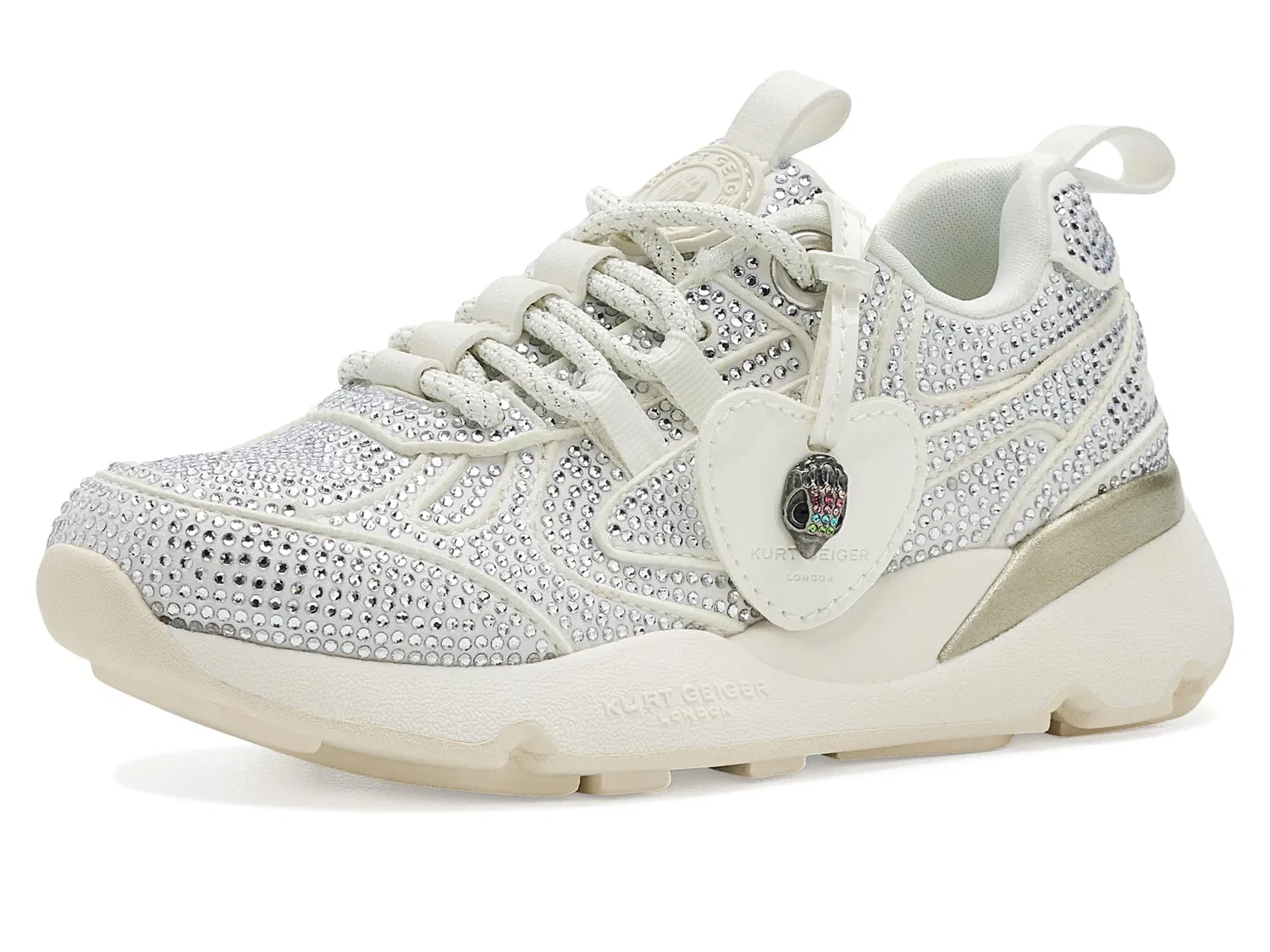 Кроссовки Mini Kurt Runner (для маленьких и больших детей) Kurt Geiger London Kids, White — фото 2