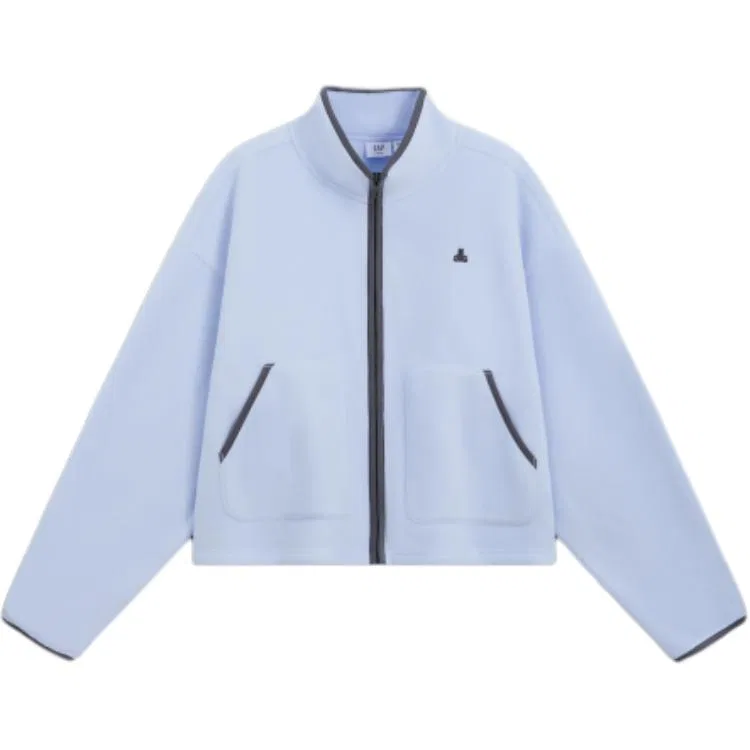 Женский свитшот с воротником-стойкой GAP, Light Blue