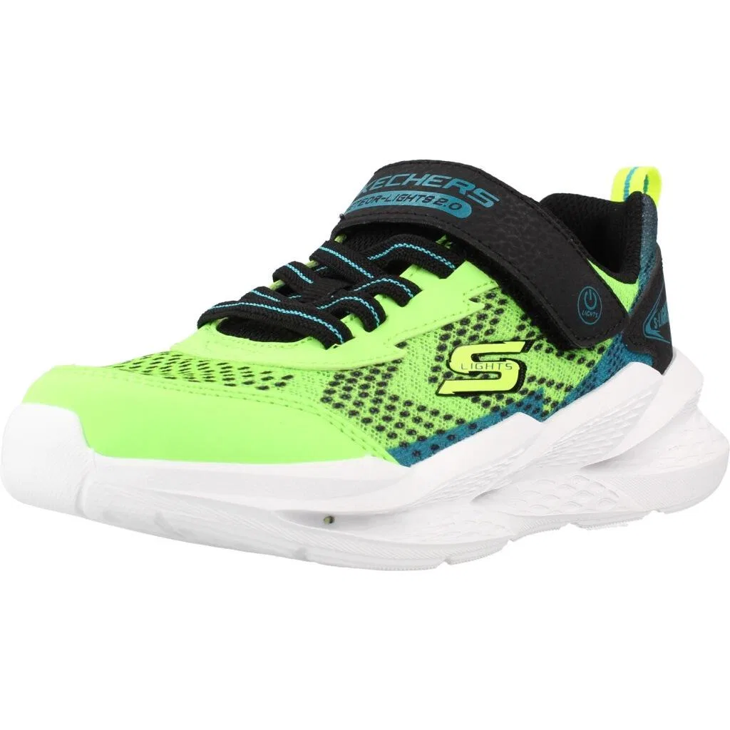 Детские кроссовки со светящейся подошвой Skechers Meteor-Lights 2.0, Grun
