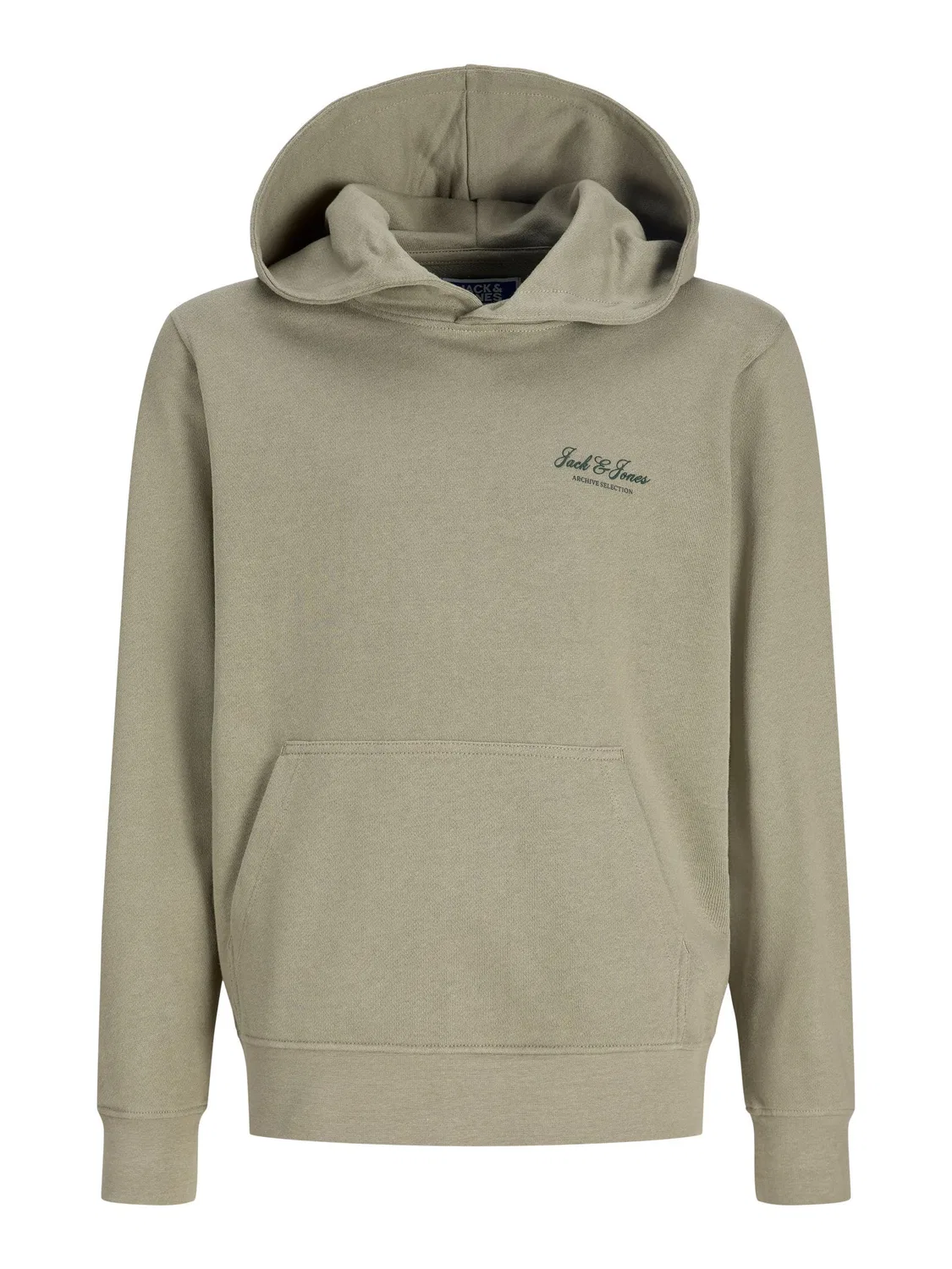 Худи с капюшоном Vetiver Jack & Jones Junior, зеленый