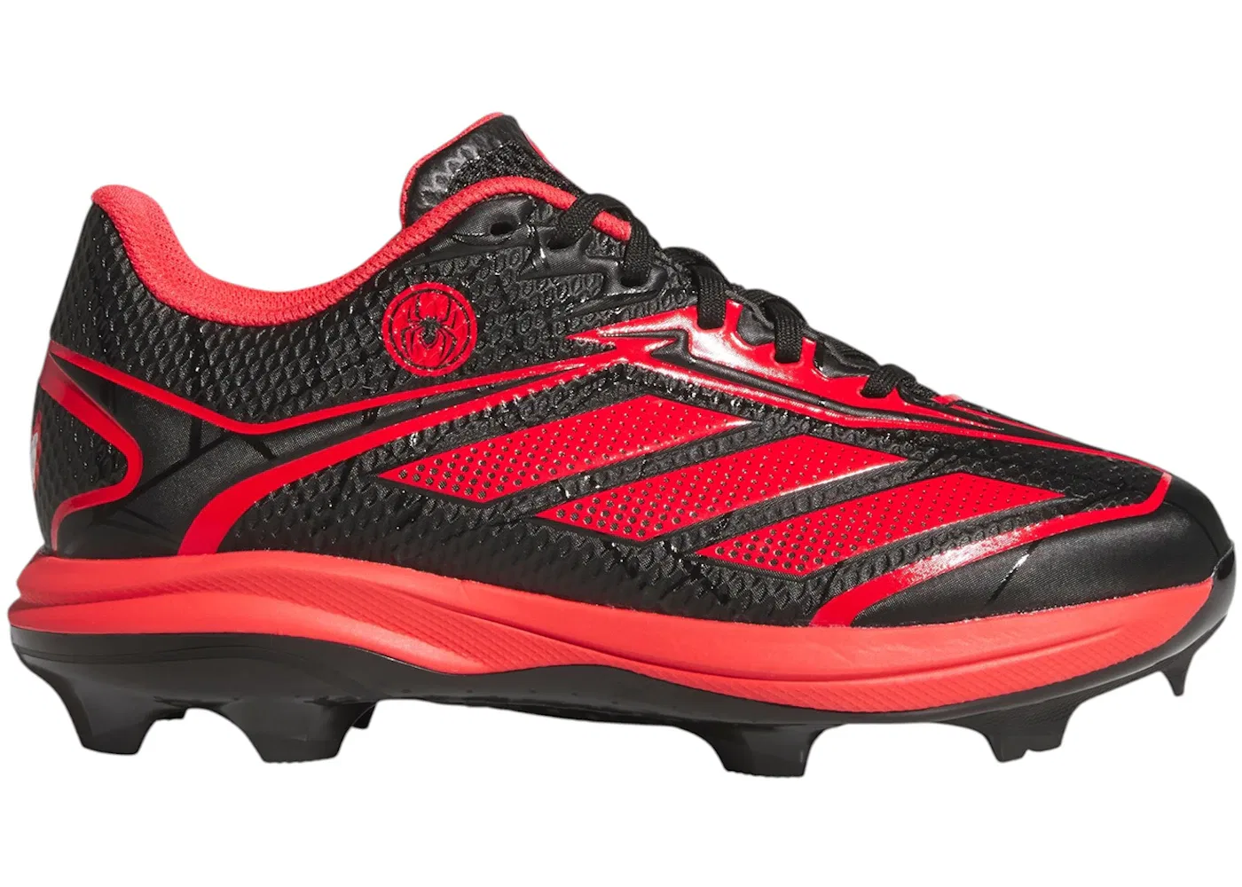 Детские бутсы Adizero Electric 2.0 TPU Adidas, Core Black/Semi Lucid Red/Semi Lucid Red