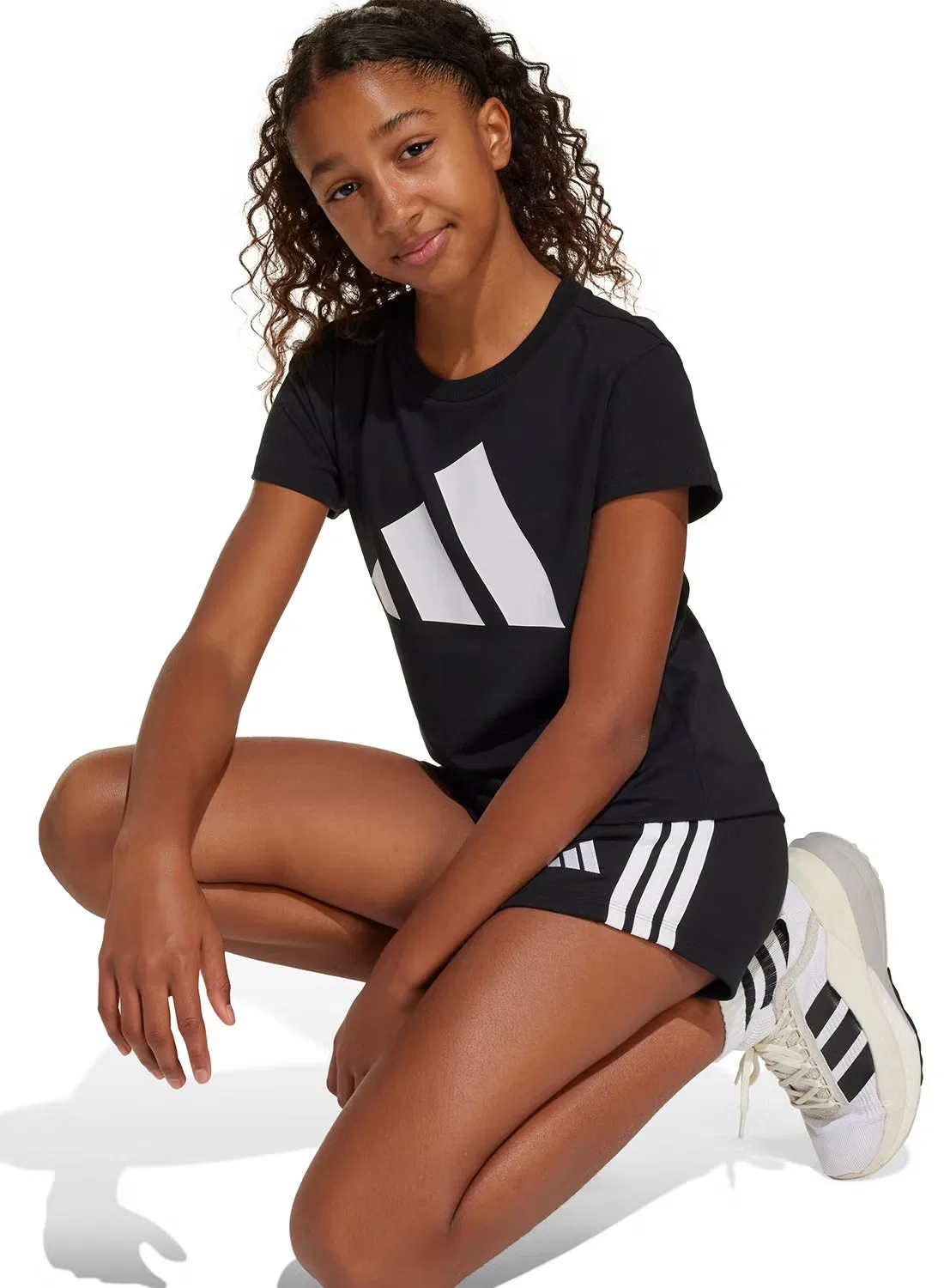 Футболка с принтом Youth Essential Adidas, черный — фото 4