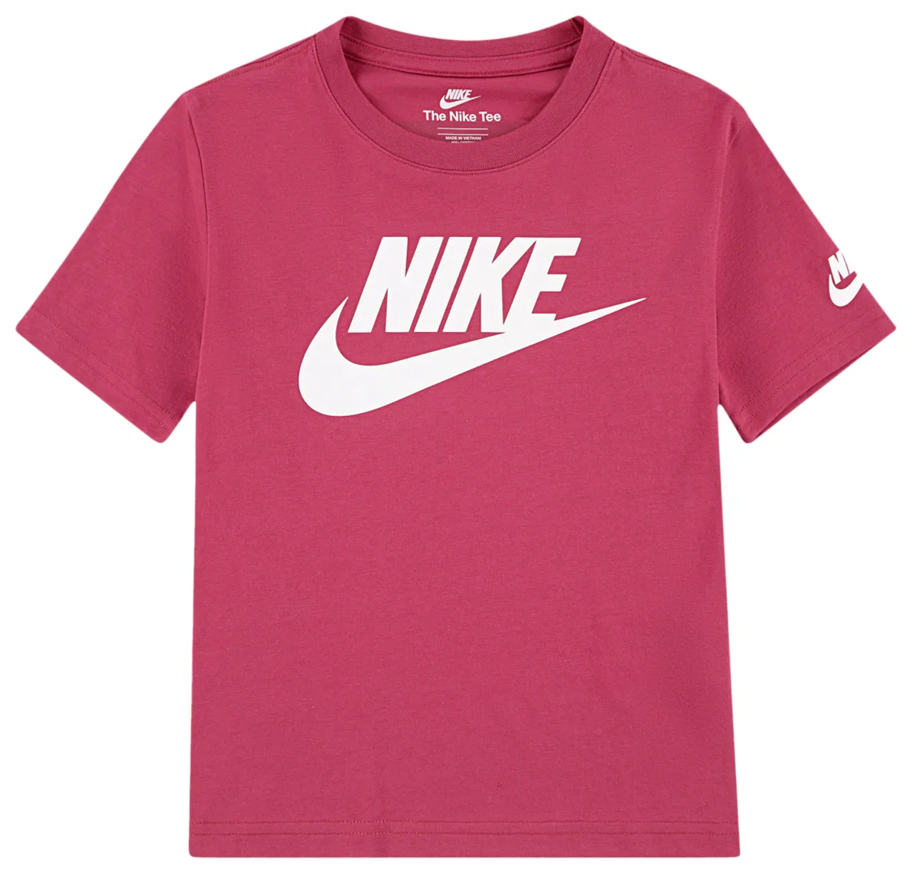 Футболка для девочек Futura Evergreen Nike, цвет Sweet Beet/Sweet Beet