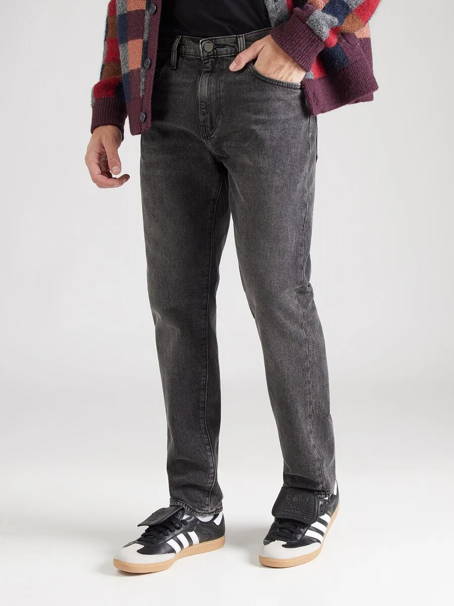 Джинсы LEVI'S Regular '502 TAPER' из черного денима — фото 2