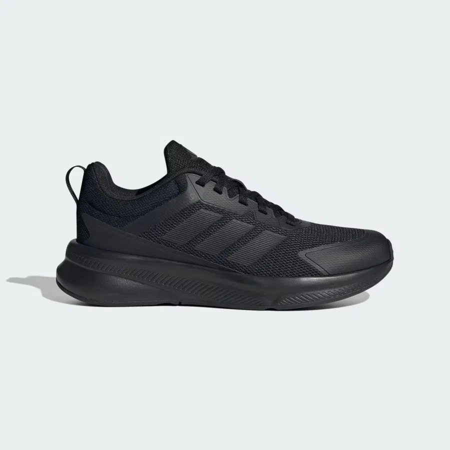 Кроссовки повседневные с шнуровкой Fortarun 4.0 adidas, Серо-черный