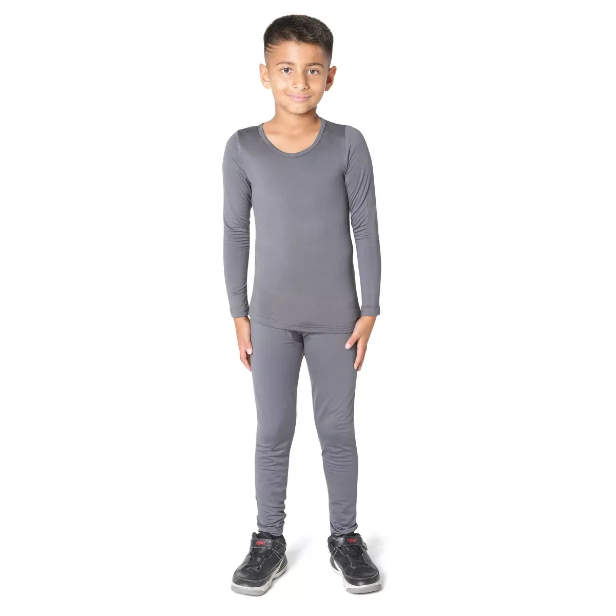 Детский комплект термобелья с начесом Everyday Kids, Dark Gray