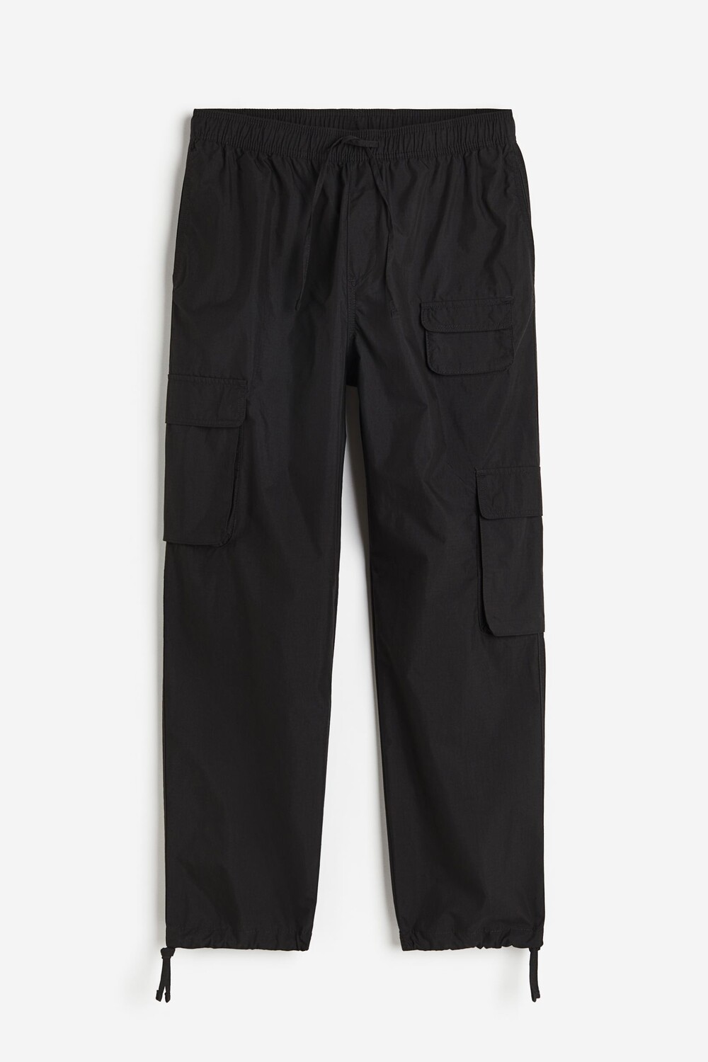 

Брюки H&M Relaxed Fit Cargo, черный