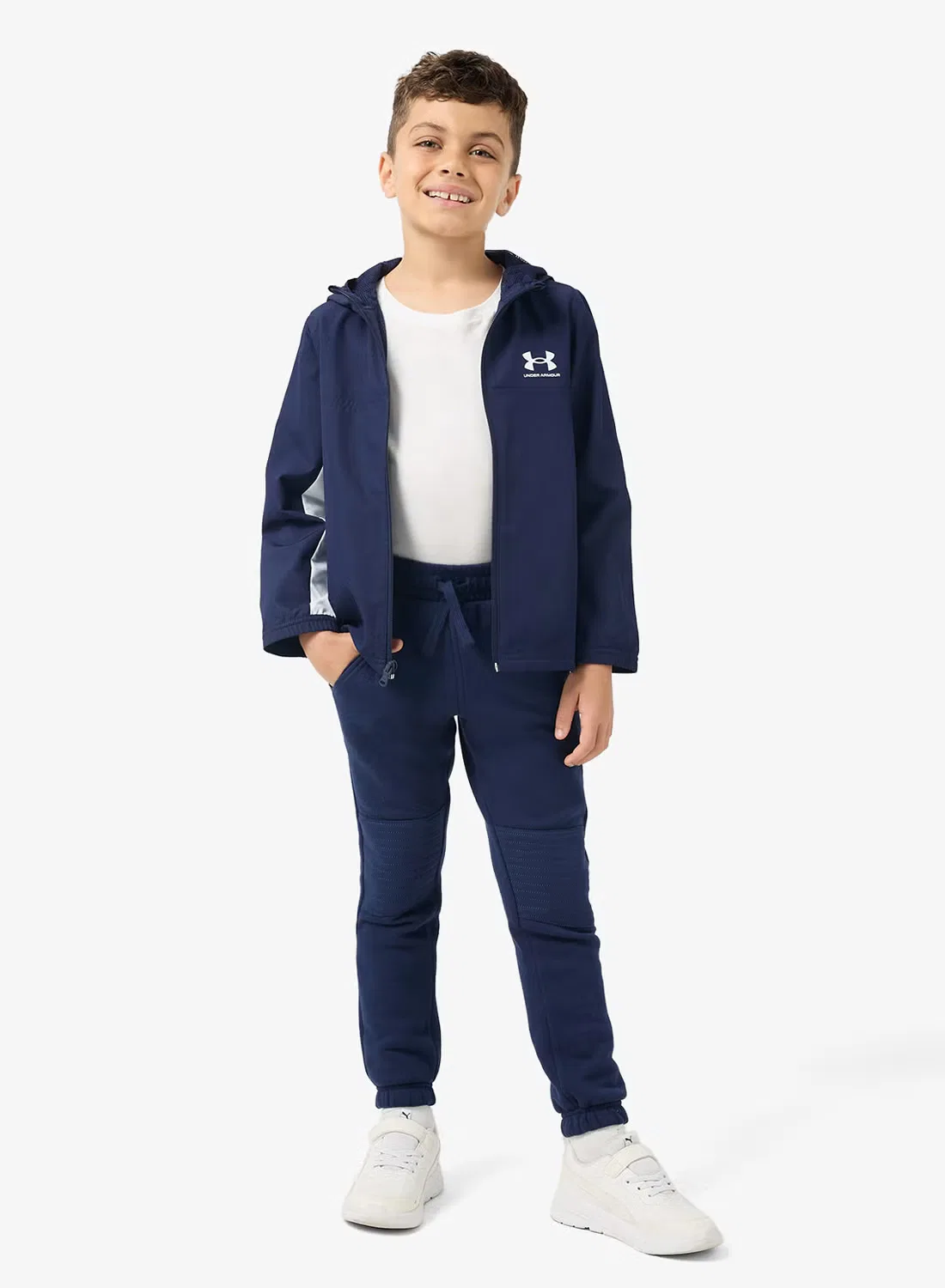 Куртка с длинным рукавом Youth Rival Woven Under Armour, темно-синий — фото 4
