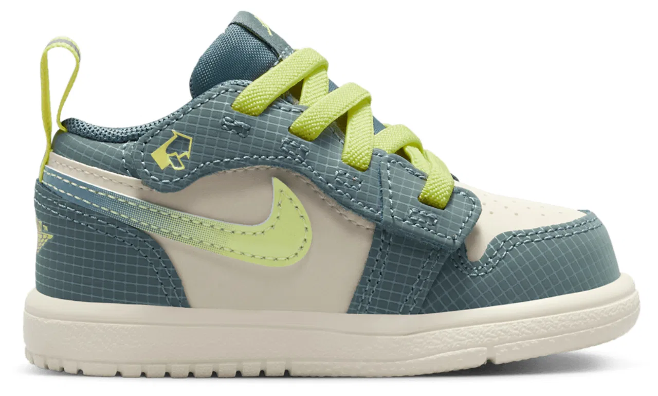 Кроссовки для мальчиков Jordan AJ 1 Low ALT SE, цвет Sea Glass/Light Lemon Twist/Hasta
